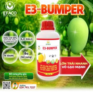 Phân bón hữu cơ E3-BUMPER 500ml/chai